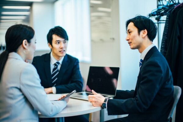 打合せ中